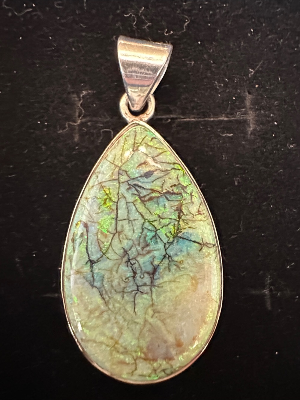 Monarch Opal Sterling Pendant
